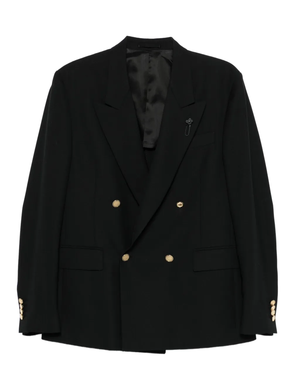 

Двубортный пиджак Lardini, черный