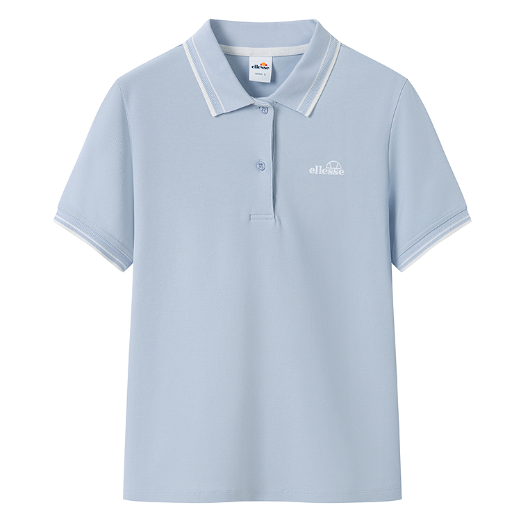 

Футболка-поло женская с воротником-поло, умеренная, другие Ellesse, [short-sleeved polo]светло-синий фиолетовый