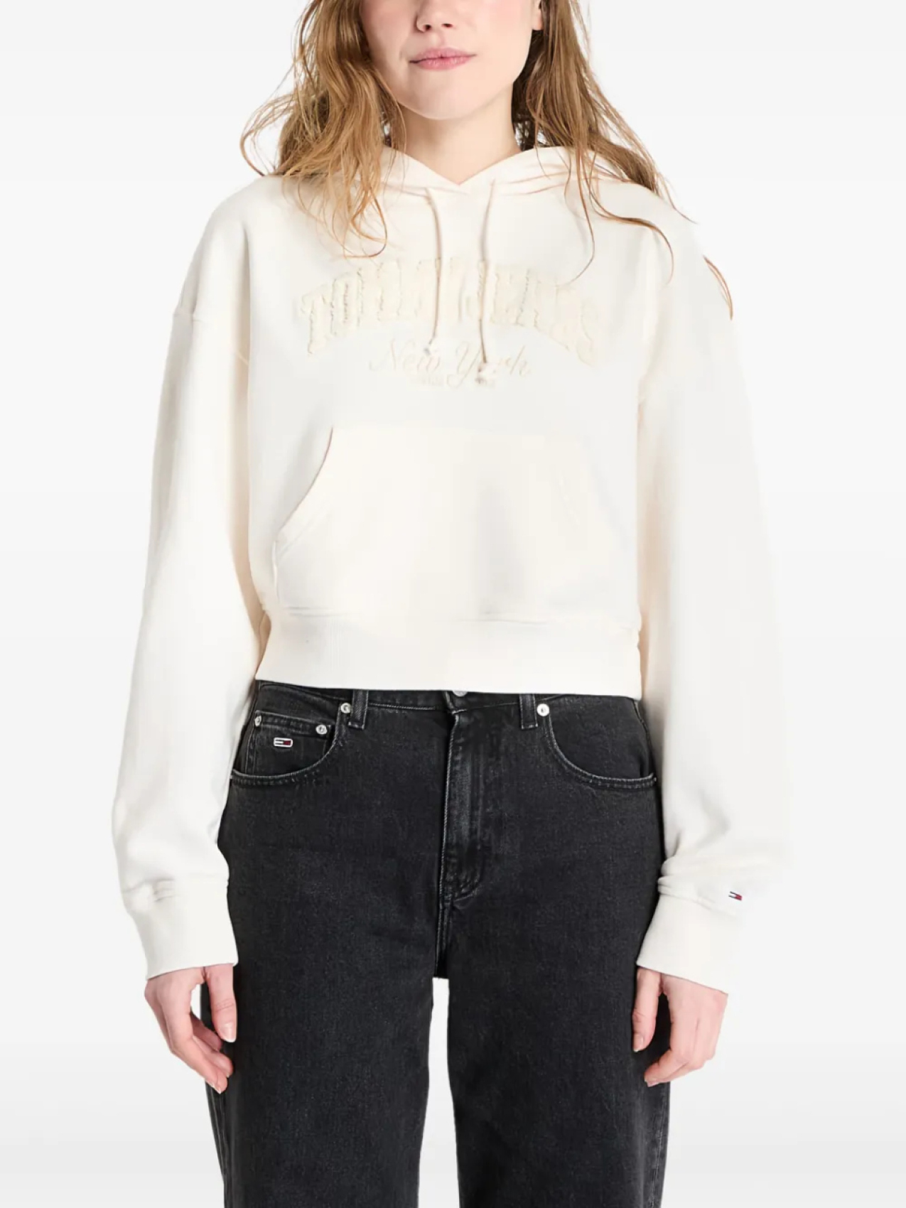 

Tommy Jeans укороченное худи, нейтральный