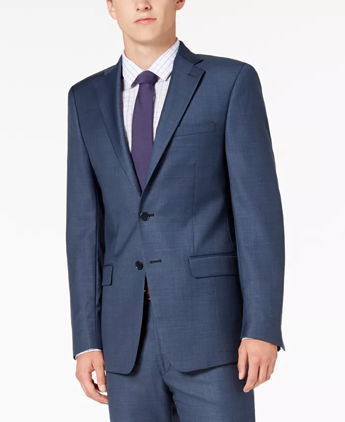

Мужские классические пиджаки однотонные Classic-Fit Calvin Klein, синий