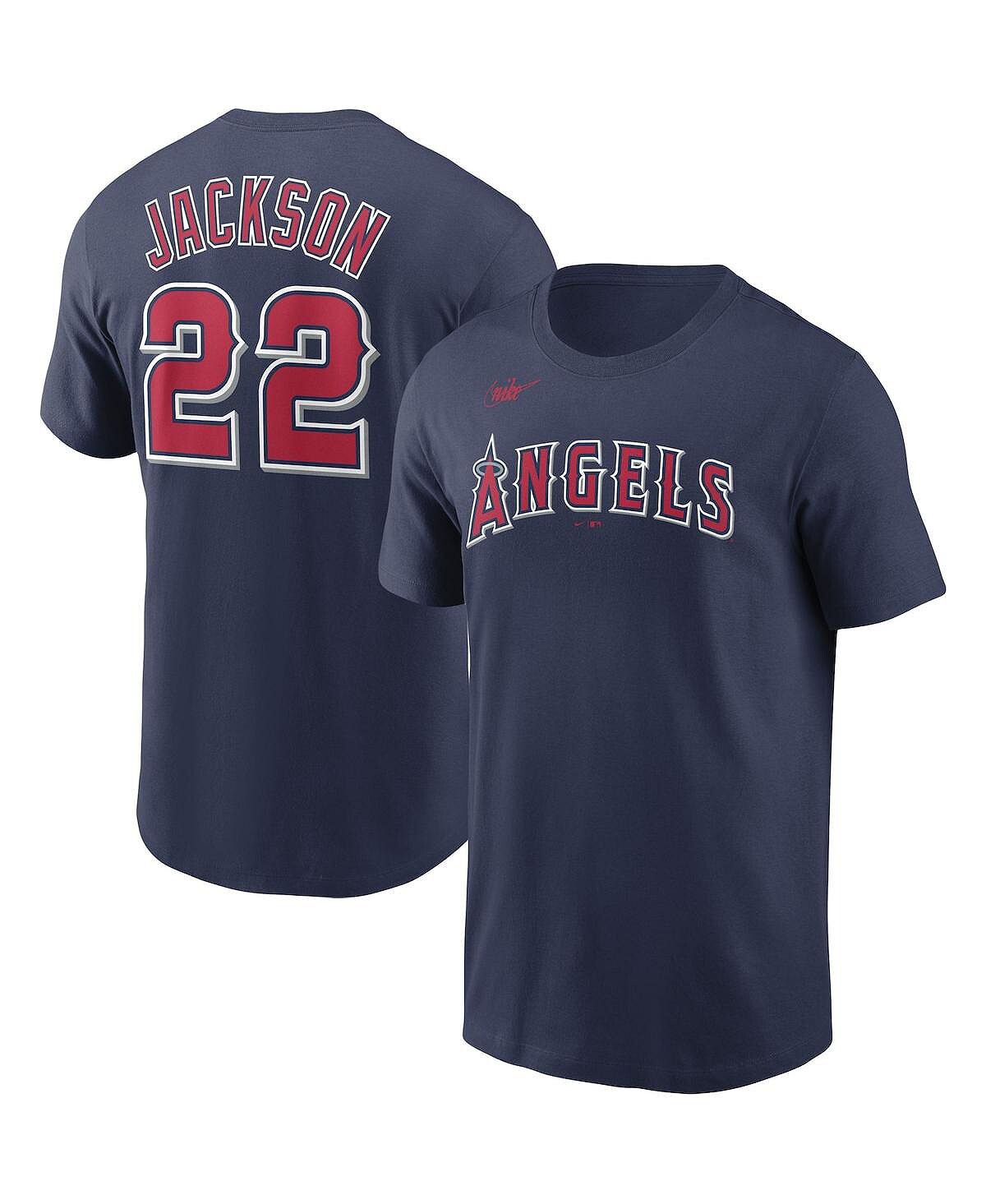 

Мужская футболка Bo Jackson Navy California Angels Cooperstown Collection с именем и номером Nike