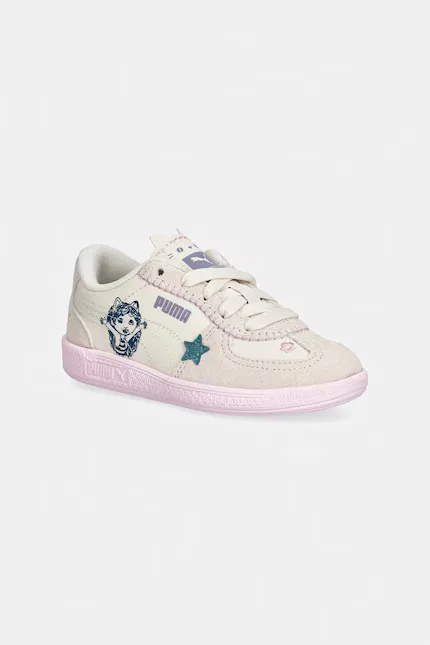 Кроссовки детские с принтом Palermo Puma, бежевый