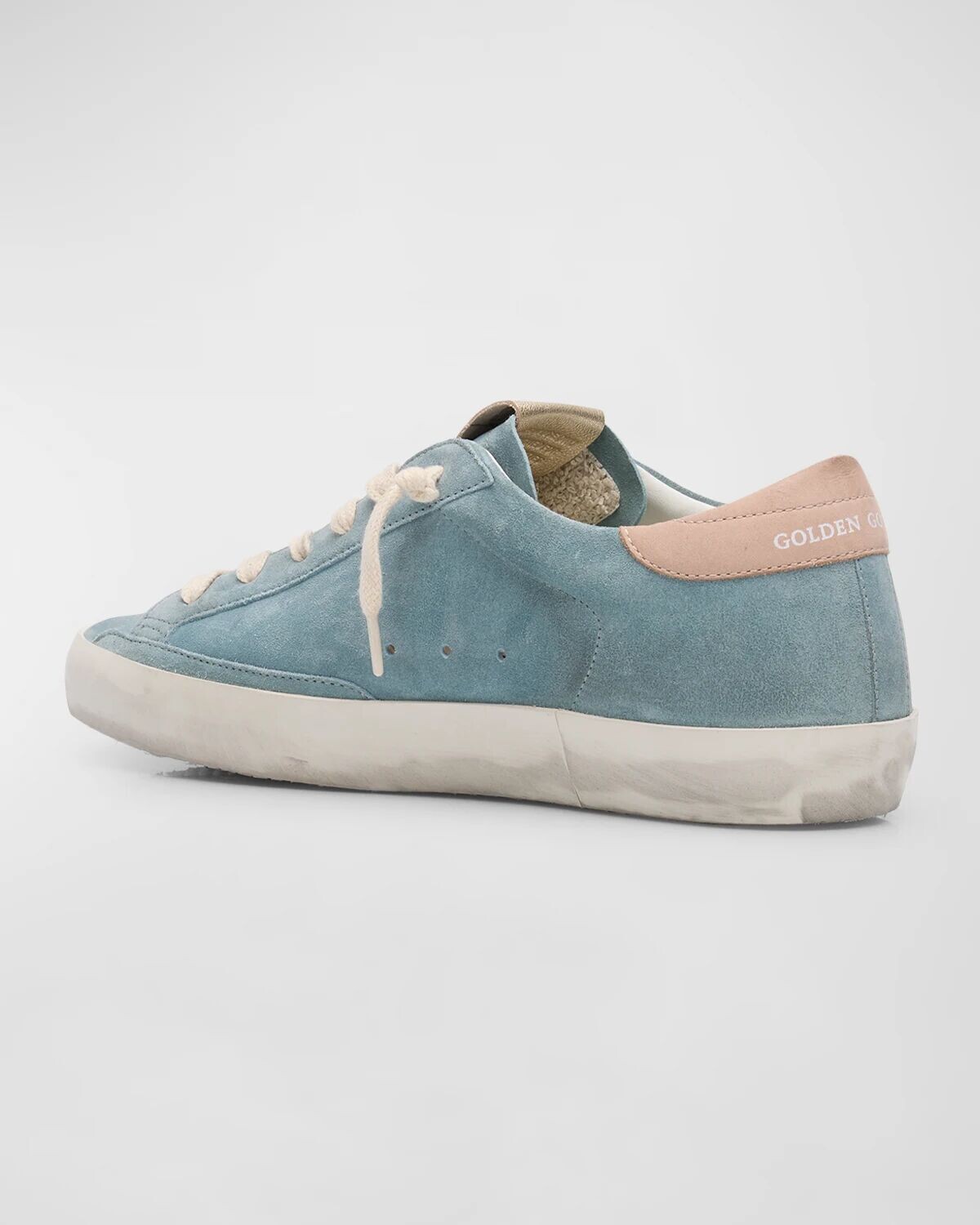 Кроссовки Superstar из смесовой кожи Golden Goose, цвет Silver Blue Butter Rose Dust — фото 4
