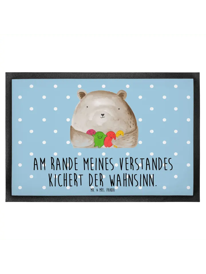 

Коврик Mr & Mrs Panda Bär Gefühl, цвет blau pastell