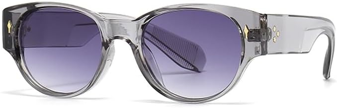 

коричневые черные круглые солнцезащитные очки для мужчин, летний стиль, женские солнцезащитные очки «кошачий глаз» для женщин, защита от ультрафиолета UV400, аксессуары унисекс WNCKSQ, Gray