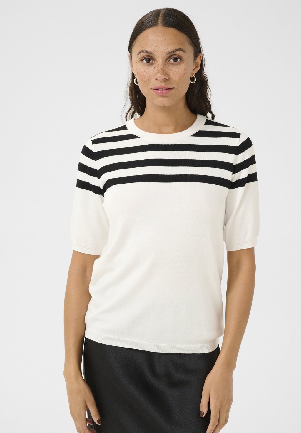 

Футболка с принтом KALIZZA STRIPED Kaffe, черный