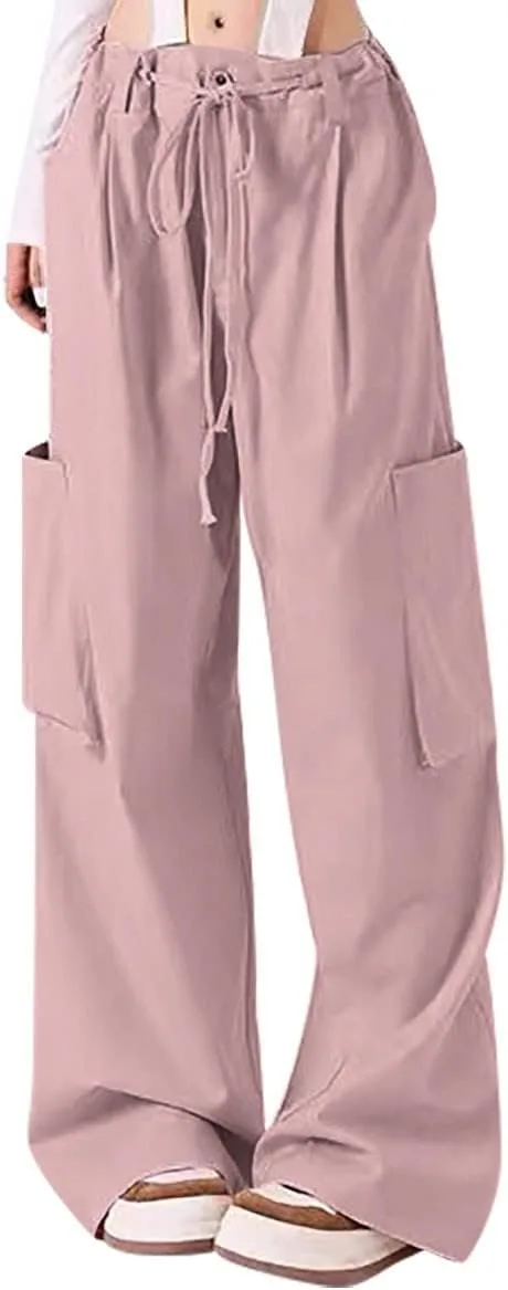 

Женские карго штаны Casual High Waisted Baggy Wide Leg