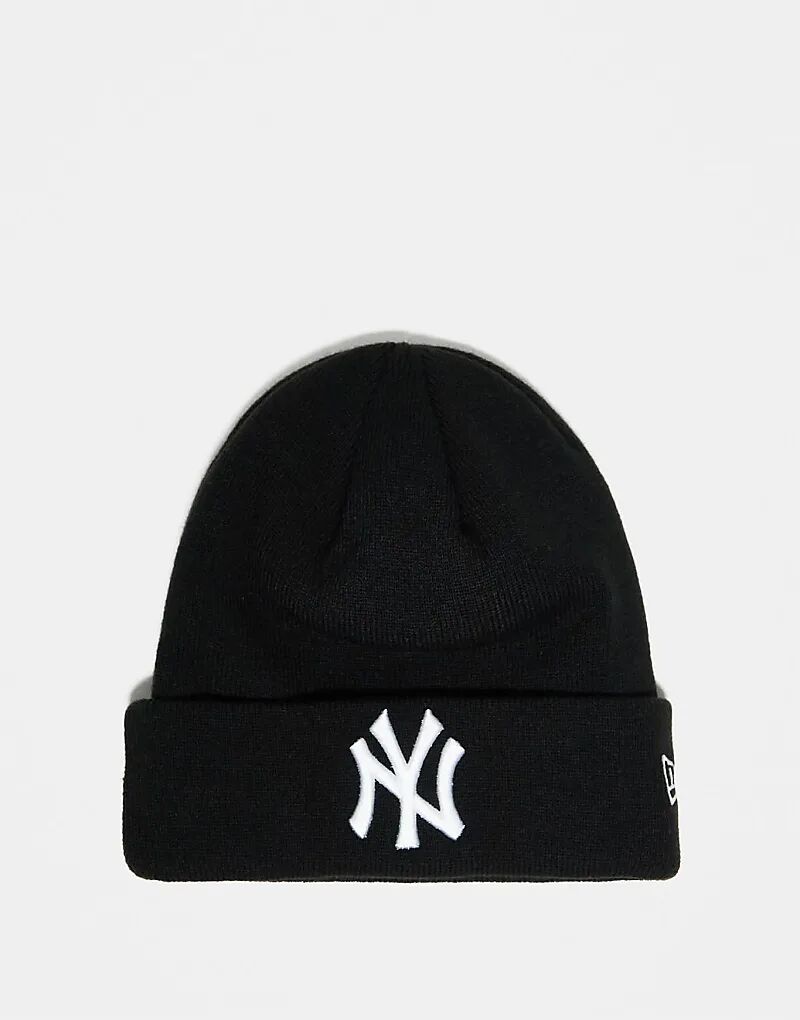 

Шапка-бини с манжетой NY Yankees черного цвета New Era