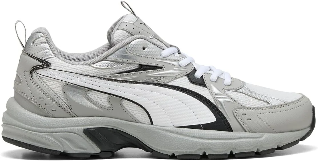 Кроссовки PUMA Milenio Tech для взрослых, белый/черный/серый