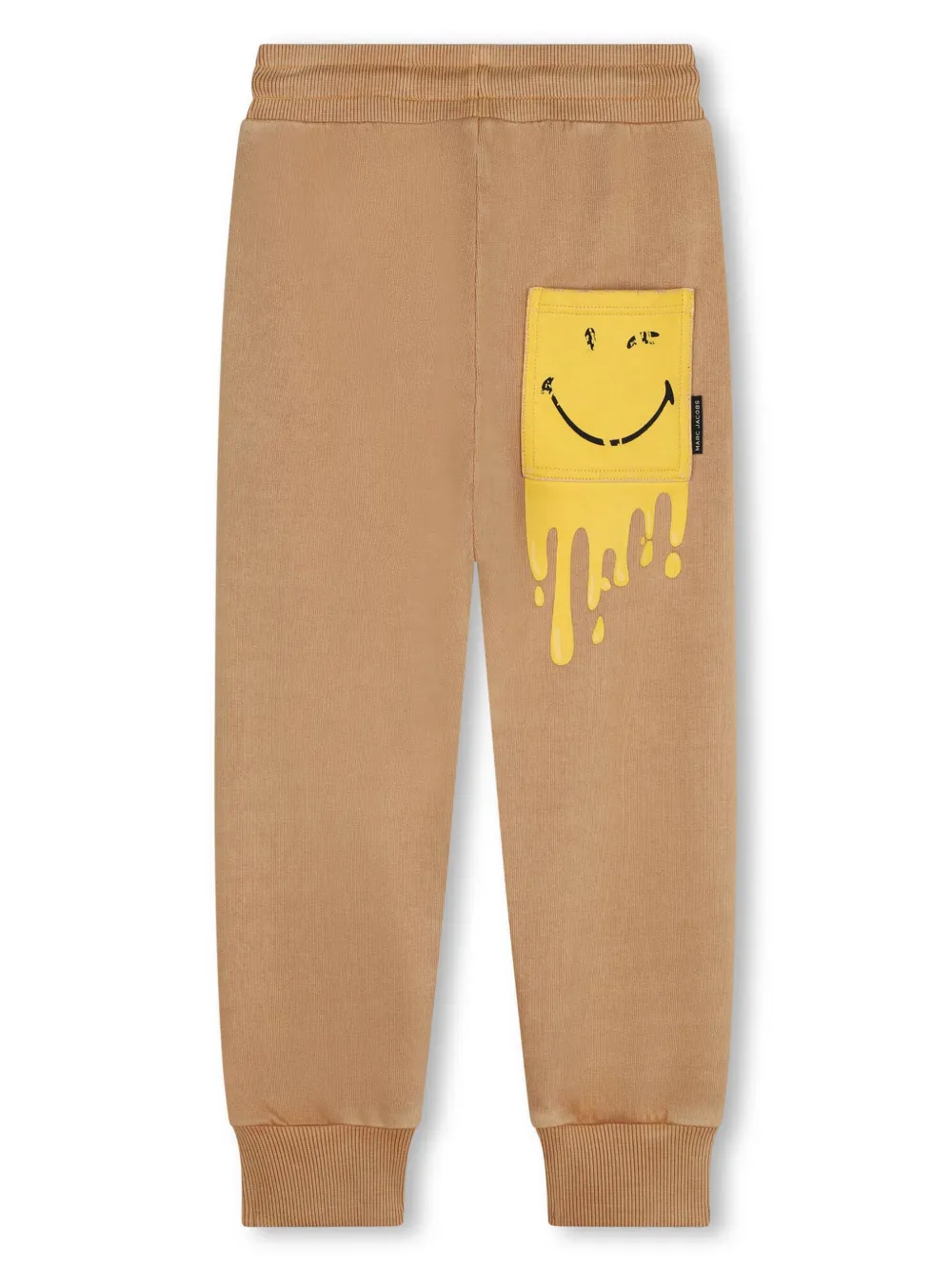 Спортивные брюки с принтом Smiley Marc Jacobs Kids, коричневый — фото 2