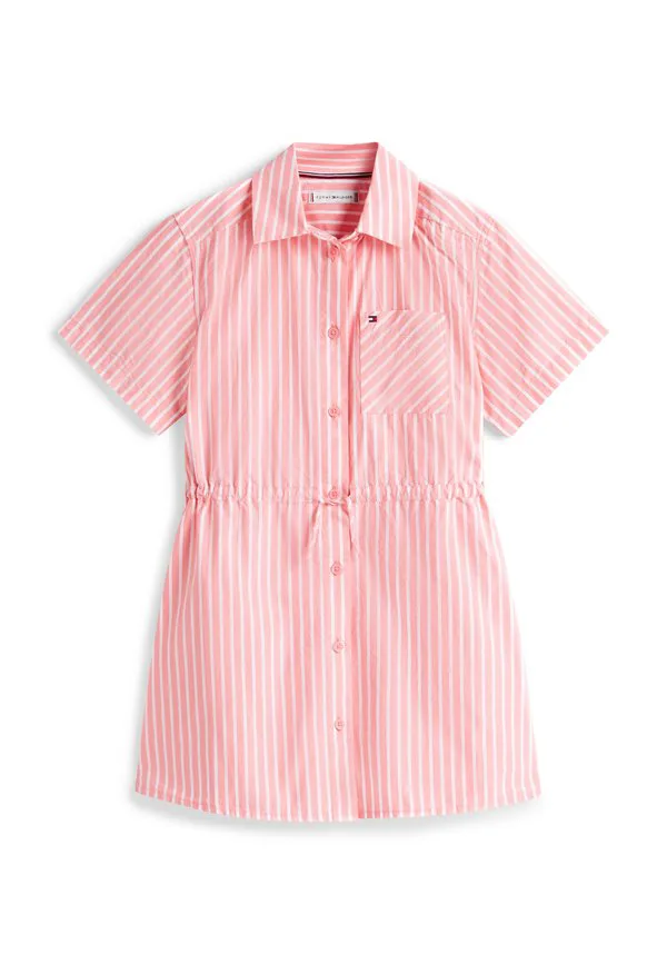 Платье-Рубашка в полоску из поплина Tommy Hilfiger, Tropical Blush Stripes — фото 4