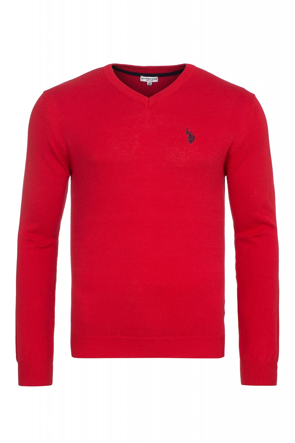 

Свитер с v-образным вырезом U.S. Polo Assn, красный