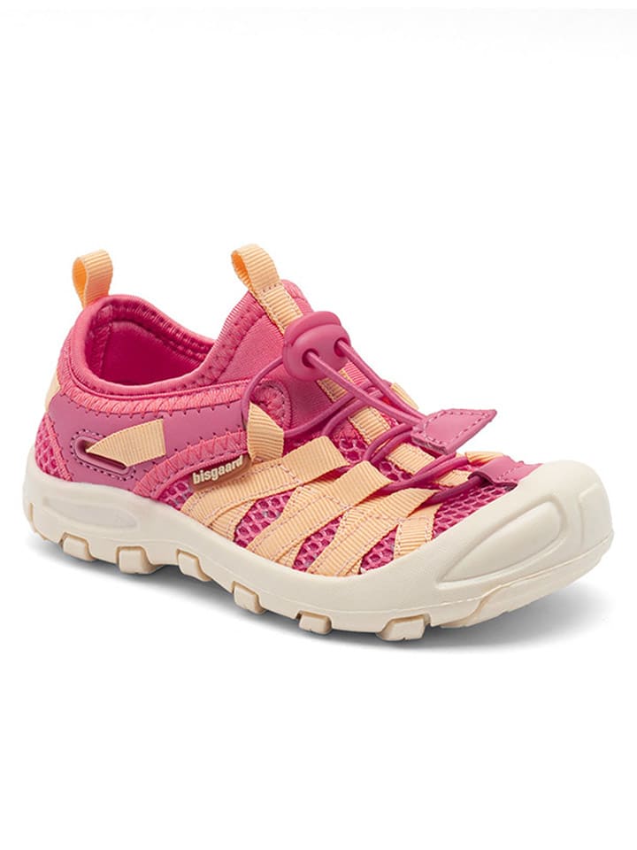 

Кроссовки на шнуровке bisgaard, цвет pink/orange