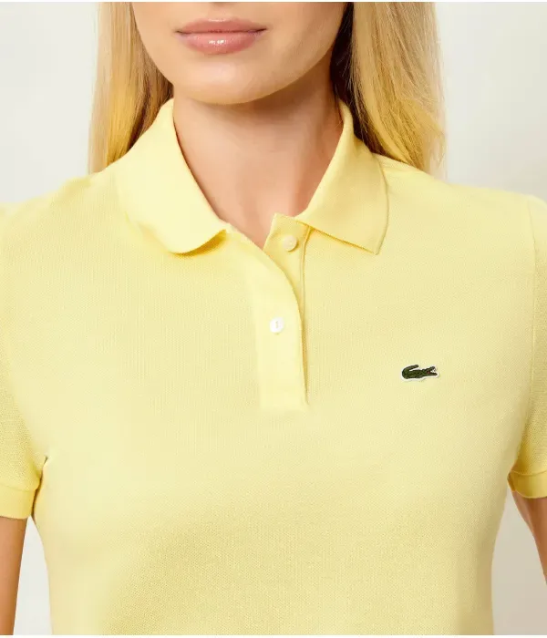 Футболка Lacoste Regular Fit, 100% хлопок, желтый — фото 4