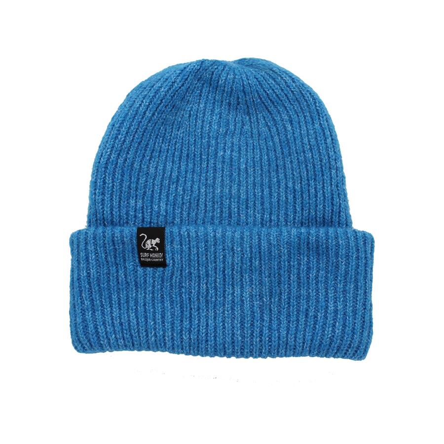 

SURF MONKEY Флуоресцентная зимняя шапка – мужская/женская – один размер (синяя)