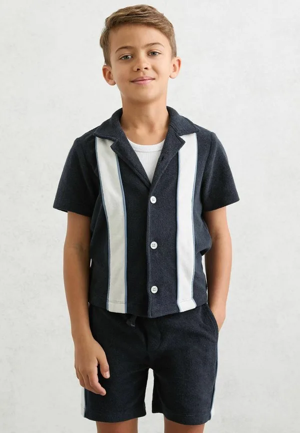Рубашка rubus block cuban Reiss, Navy/White — фото 2