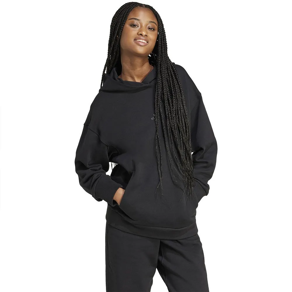 Худи adidas All SZN French Terry Loose, черный — фото 4