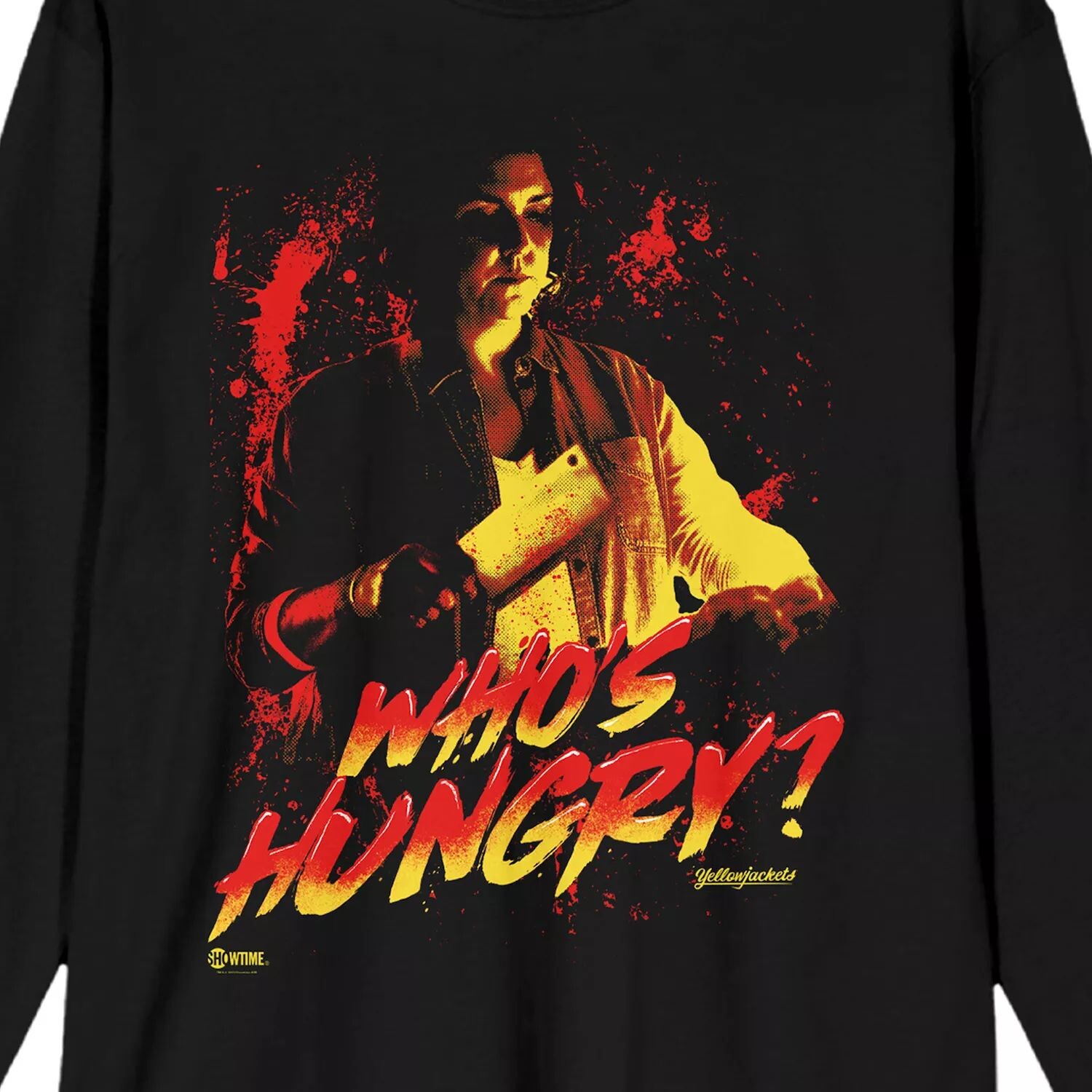 

Мужская желтая футболка Whos Hungry с длинными рукавами и рисунком Licensed Character, Желтый, Мужская желтая футболка Whos Hungry с длинными рукавами и рисунком Licensed Character
