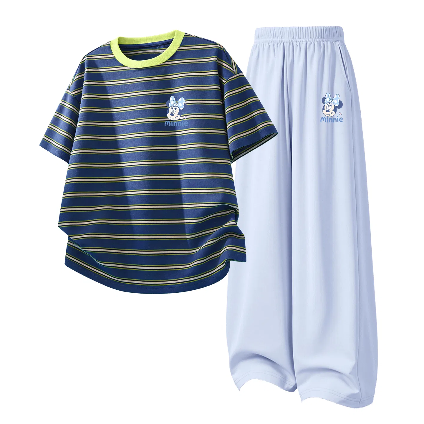Спортивный костюм Disney Casual Sportswear 2 Piece Set, синий с золотым и розовый