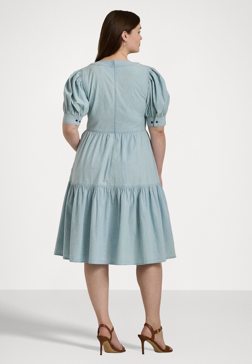 

Джинсовое платье SATAITH ELBOW SLEEVE DAY DRESS Ralph Lauren, синий деним