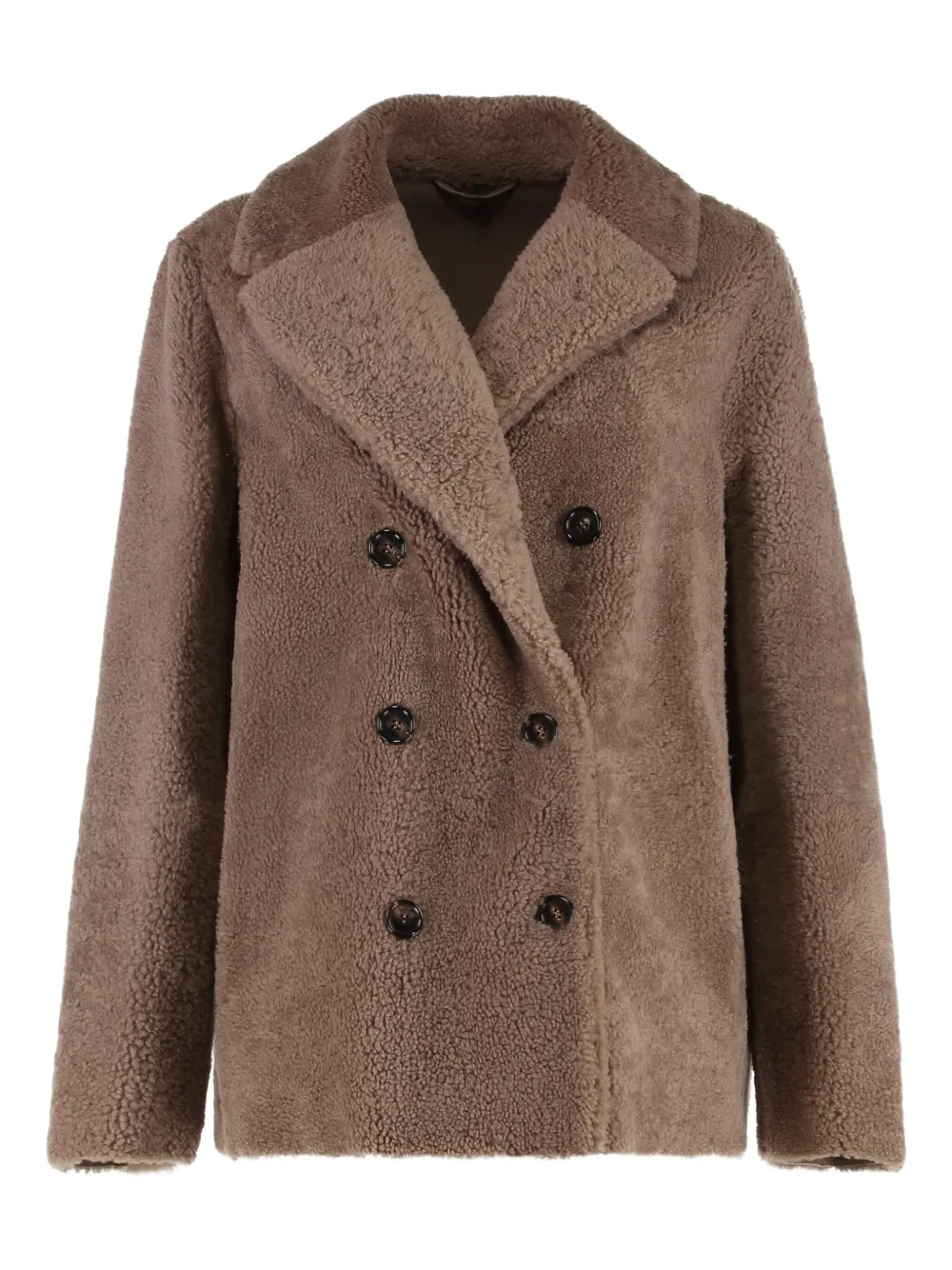 

Двубортная шуба Futura из овчины 'S Max Mara, коричневый