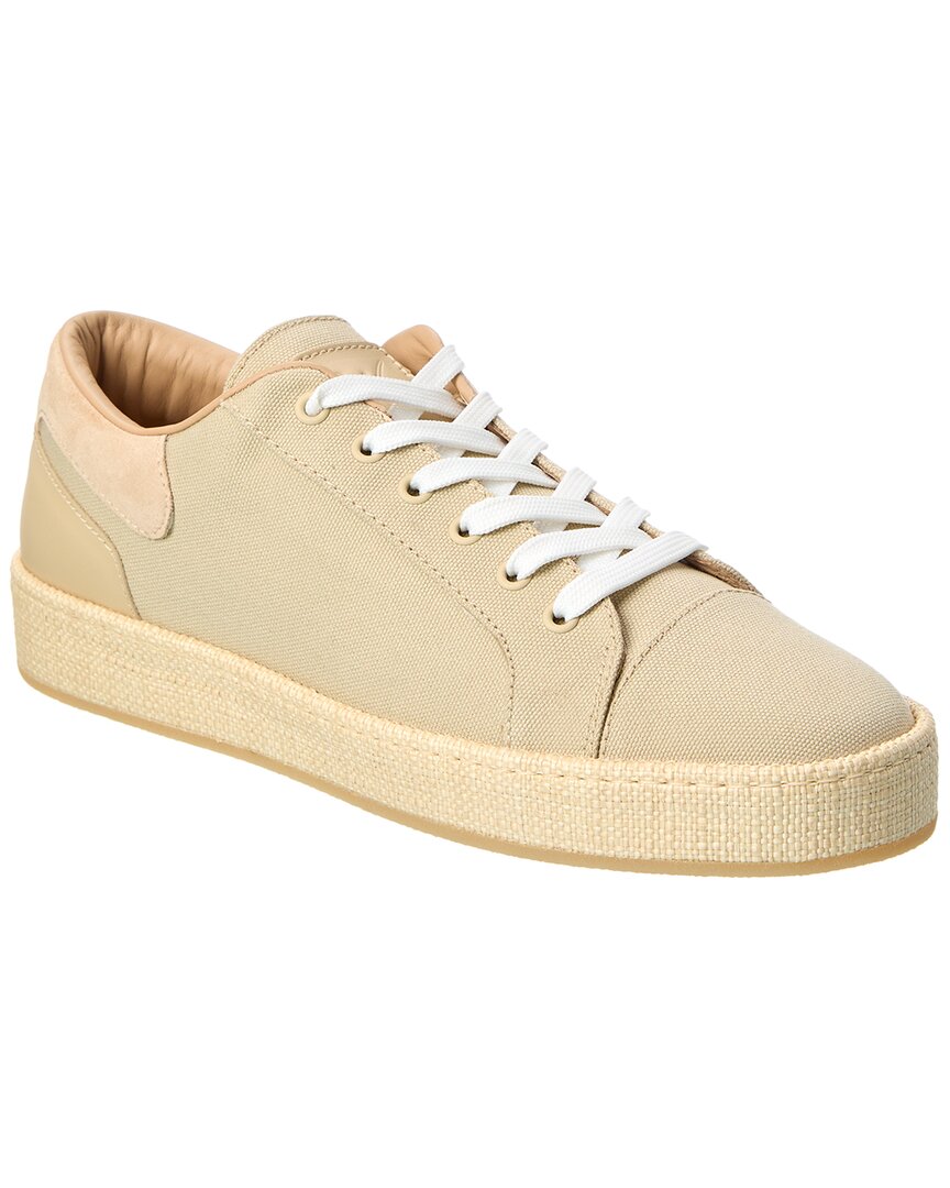 

Giuseppe Zanotti GZ/Городские кроссовки из канвы и замши, бежевый