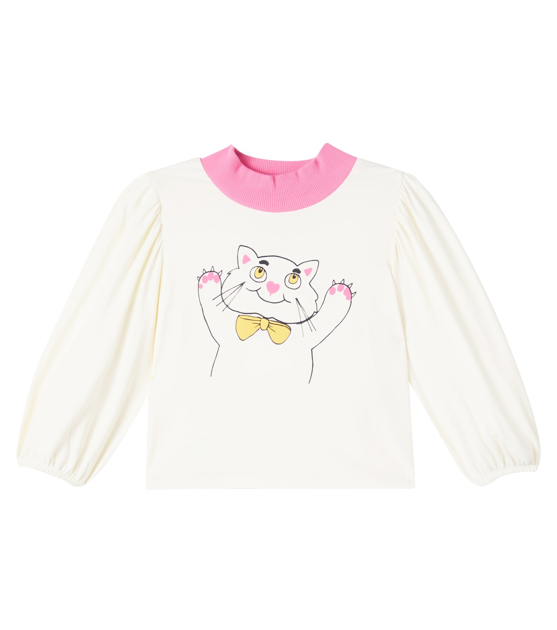 

Толстовка из смесового хлопка с принтом Mini Rodini, Off-White