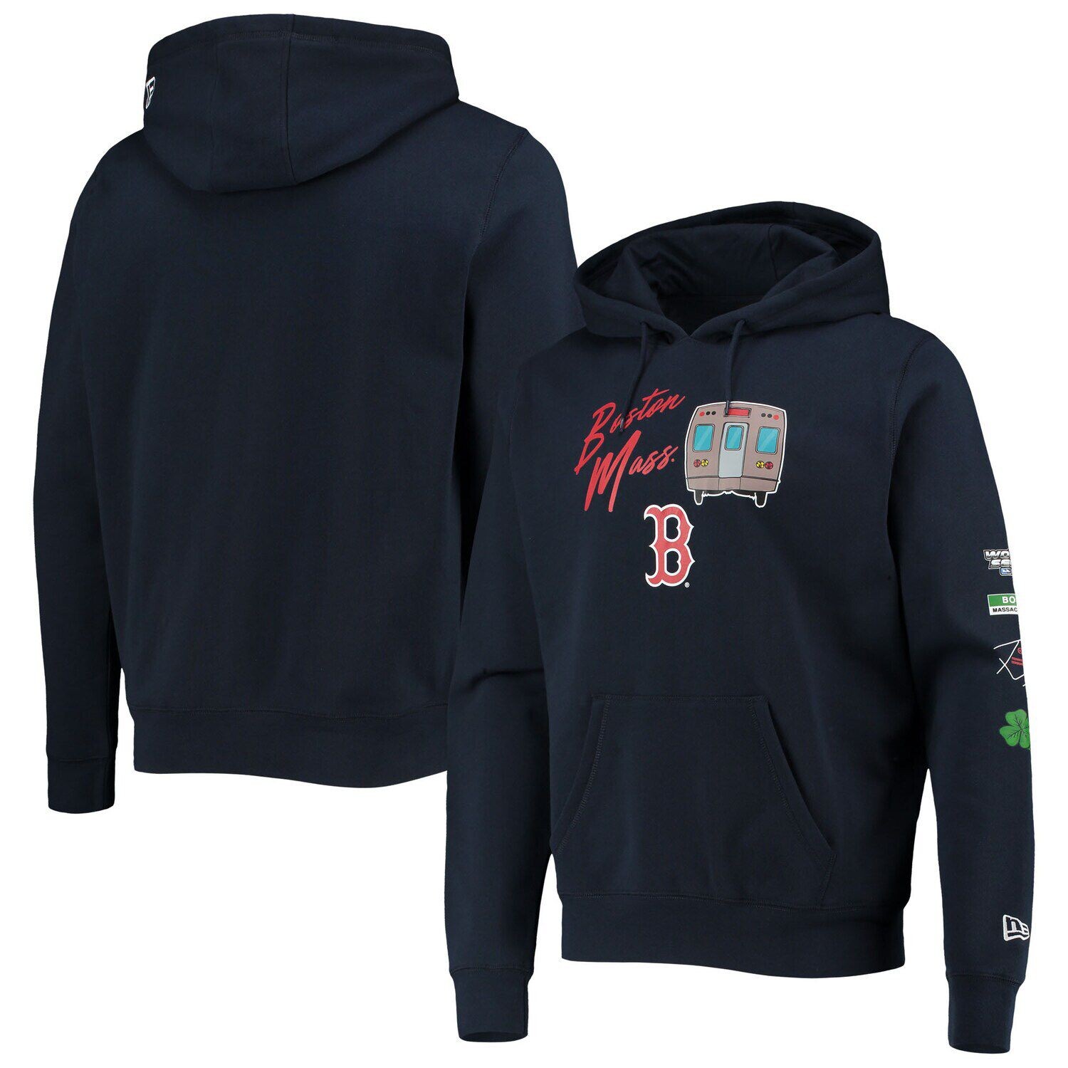 

Мужской темно-синий пуловер с капюшоном Boston Red Sox City Transit New Era