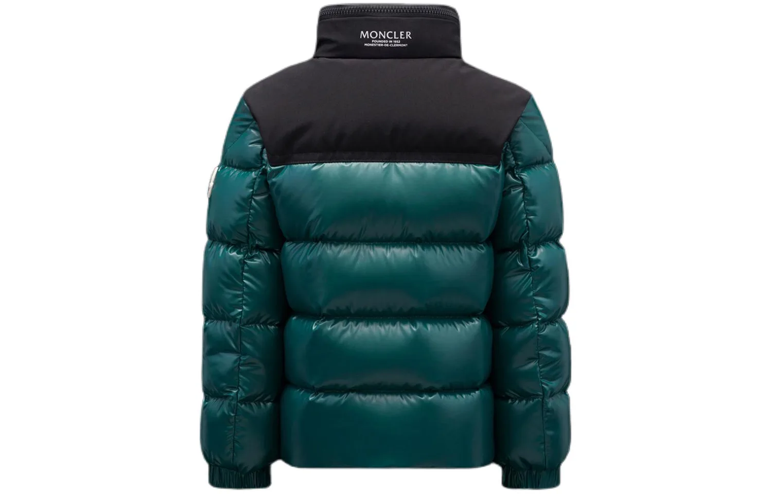 Moncler Детская куртка и пальто зеленого цвета — фото 4