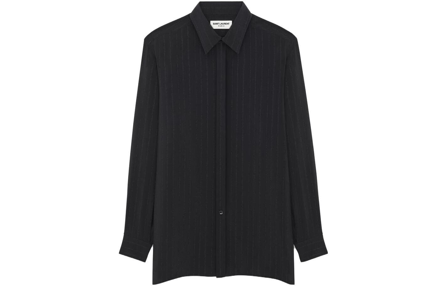 

Рубашка мужская черная Saint Laurent, черный