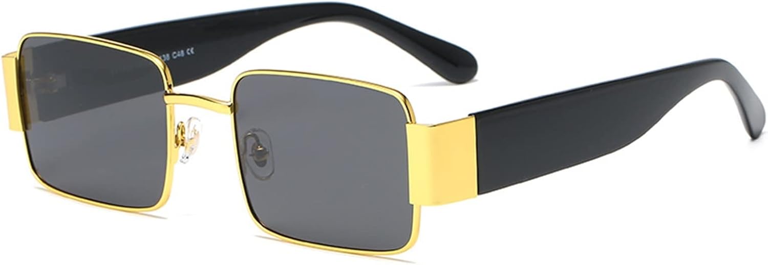 

Поляризованные солнцезащитные очки в стиле панк с металлическим корпусом для мужчин и женщин, уличные солнцезащитные очки для вождения (Цвет: C, Размер: Средний) MTZJH, One Color