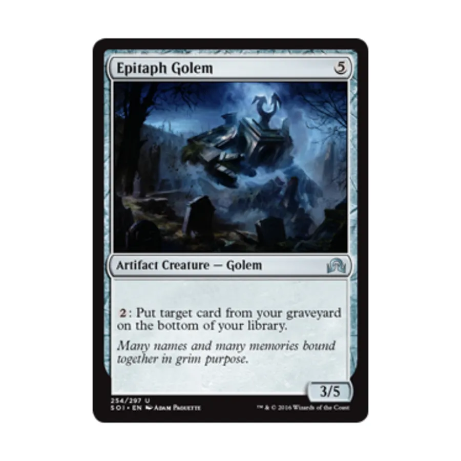 

CCG Эпитафия Голем (U), MTG - Shadows Over Innistrad