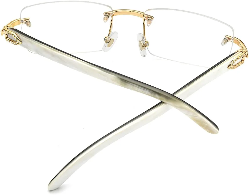 

Солнцезащитные очки HEPIDEM ручной работы из 100% натурального рога буйвола, квадратной оправы, роскошные, без оправы, модель BUffs 0816, Diamond Black White