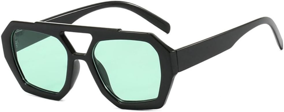 

Солнцезащитные очки UV400 с толстой оправой и двойными перемычками, леопардовый принт, для женщин и мужчин, для бега и занятий спортом на открытом воздухе UYPTK, Black Green