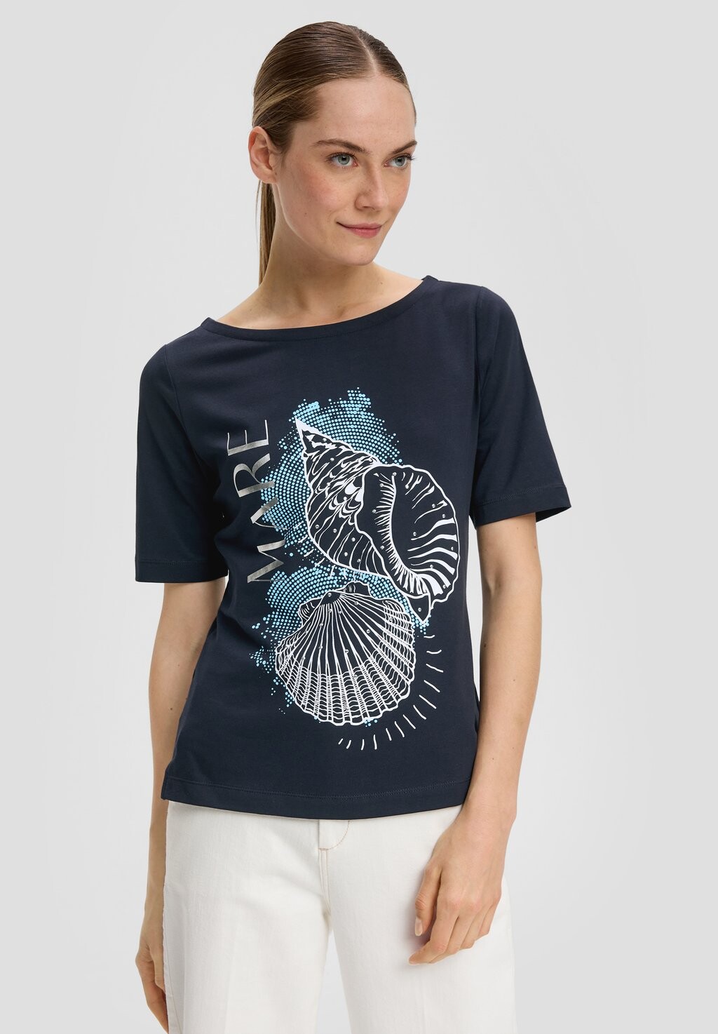 

Футболка с принтом s.Oliver BLACK LABEL, темно-синий