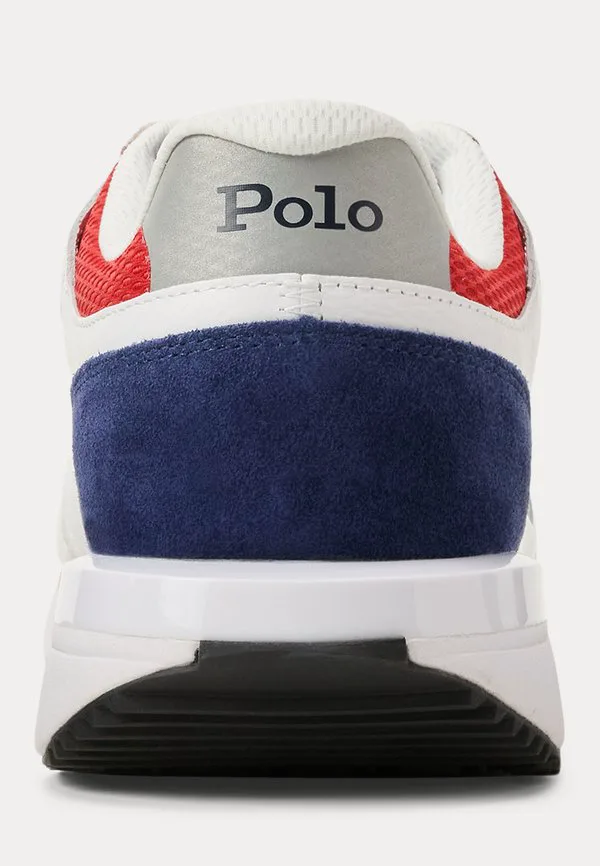 Кроссовки train 89 v2 с замшевыми вставками Polo Ralph Lauren, White/Navy/Red — фото 3