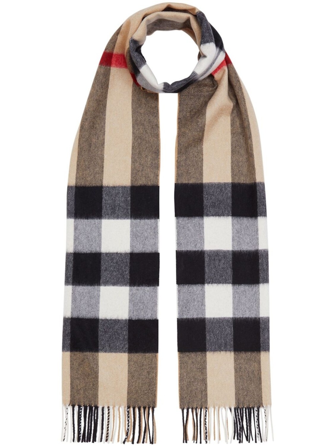 

Burberry кашемировый шарф в клетку, нейтральный цвет