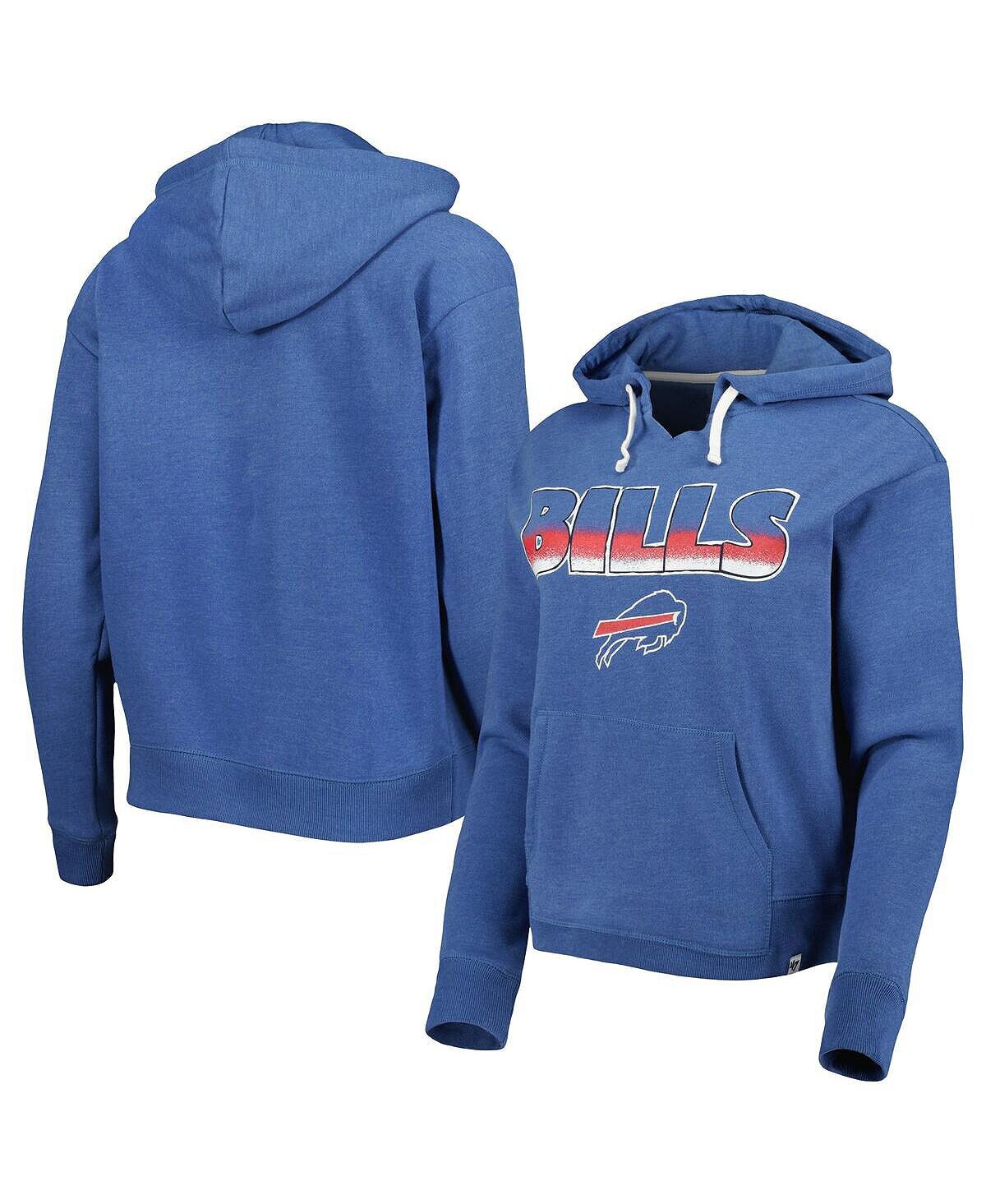 

Женский пуловер с капюшоном Royal Buffalo Bills Colour Rise Kennedy '47 Brand