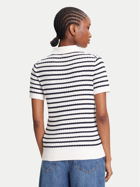 Свитер обычного кроя Fine WW0WW41474 Tommy Hilfiger, экрю — фото 3