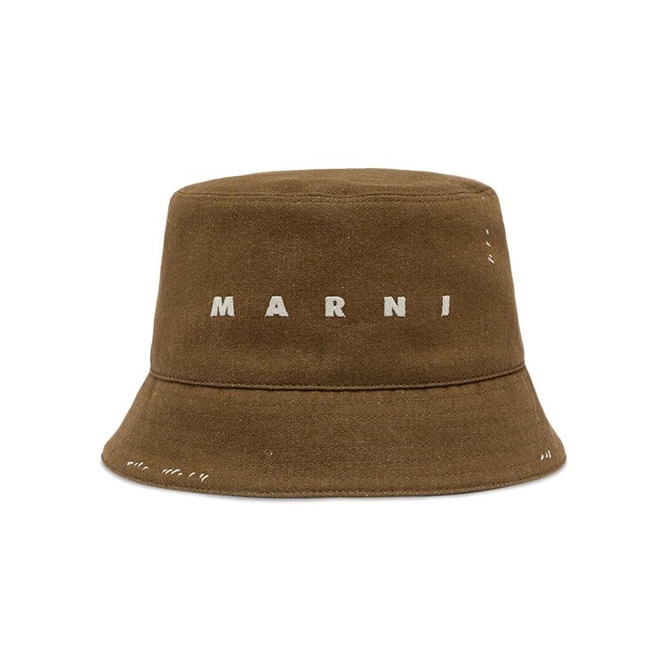 

Панама Marni Denim Bucket Hat, цвет Creta