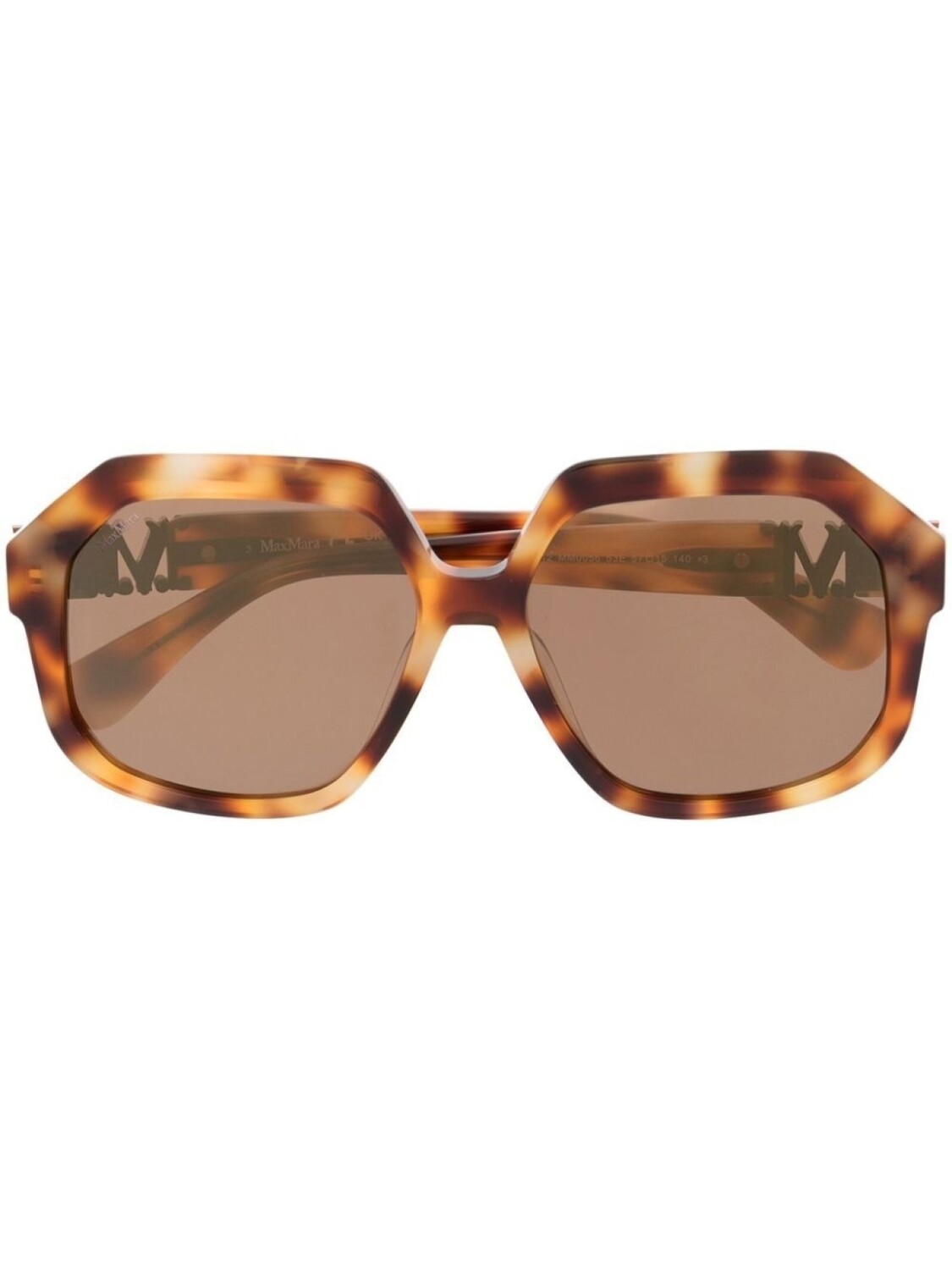 

Солнцезащитные очки в квадратной оправе Max Mara Eyewear, коричневый