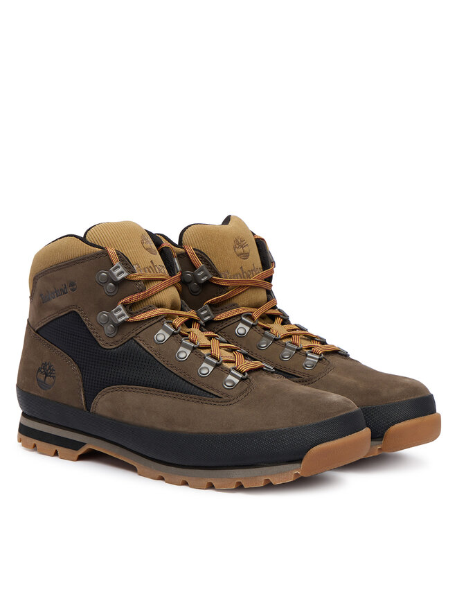 Ботинки походные мужские Timberland Euro Hiker, черный/желто-коричневый — фото 2