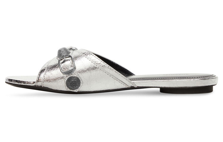 

Шлепанцы женские Balenciaga Cagole, серебряный