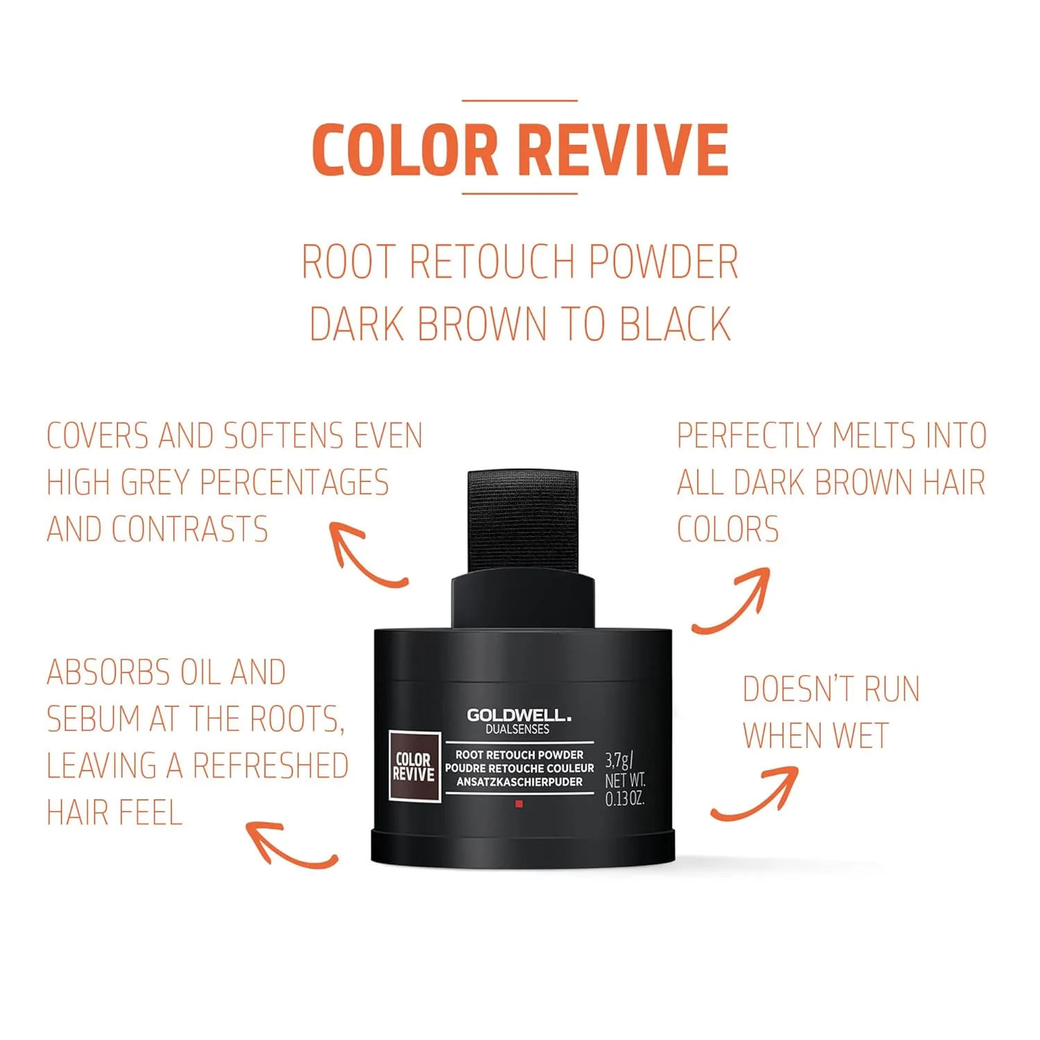 Goldwell Dualsenses Color Revive Root Retouch 3.7g, 0.13oz, Dark Brown — фото 2