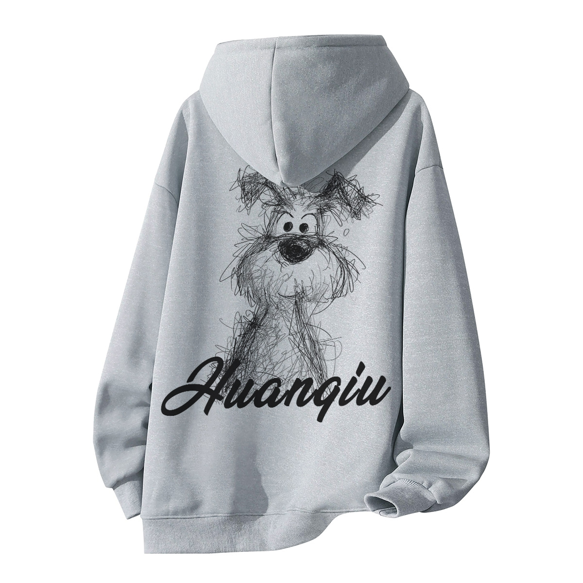 

Толстовка Unisex Hooded Moderate Heavyweight HUANQIU, светло-серый