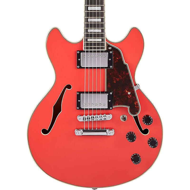 

Электрогитара D'Angelico Premier Mini DC Electric Guitar - Fiesta Red with Stopbar Tailpiece