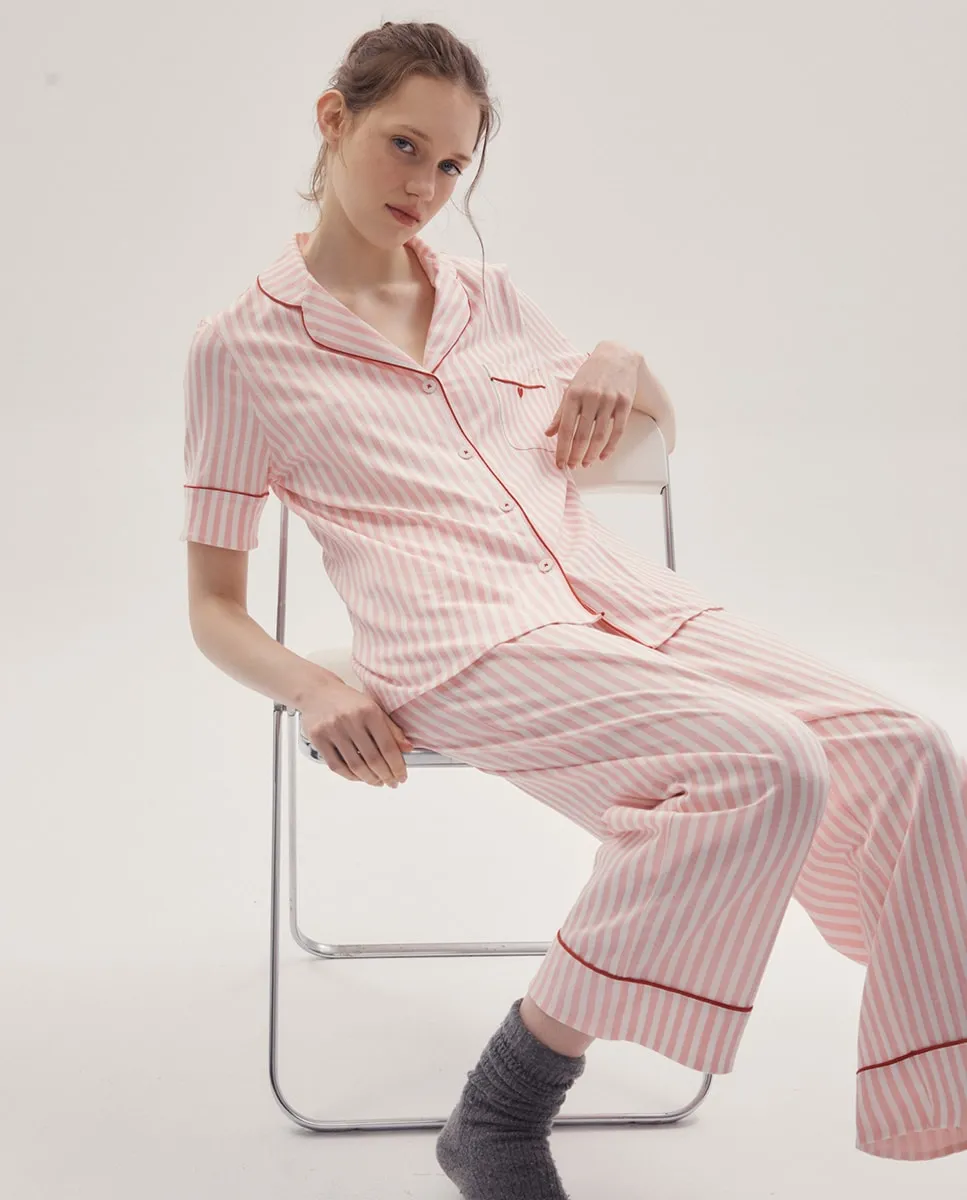 

Пижама миди с карманом Sfera, розовый