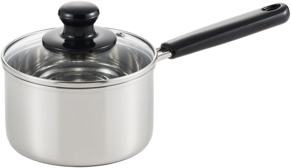 

Yoshikawa SJ2180 Cook-Look II Кастрюля с одной ручкой, 5,5 дюймов (14 см), совместима с индукционной индукцией, серебро, нержавеющая сталь, сделано в Японии, Silver