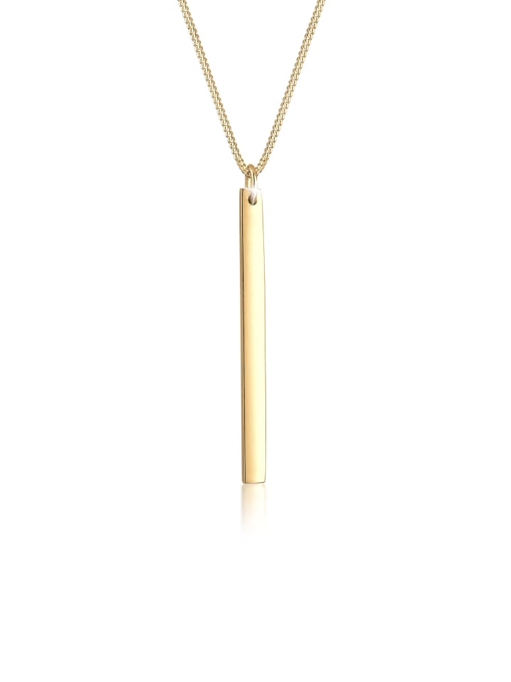 

Elli Колье из серебра 925 пробы с геометрическим узором и золотыми элементами в форме прямоугольника