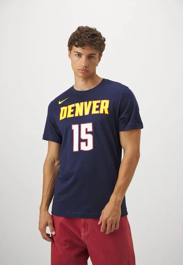 Футболка с именем и номером николы йокича из команды denver nuggets (нба) Nike Performance, College Navy/Jokic Nikola — фото 3
